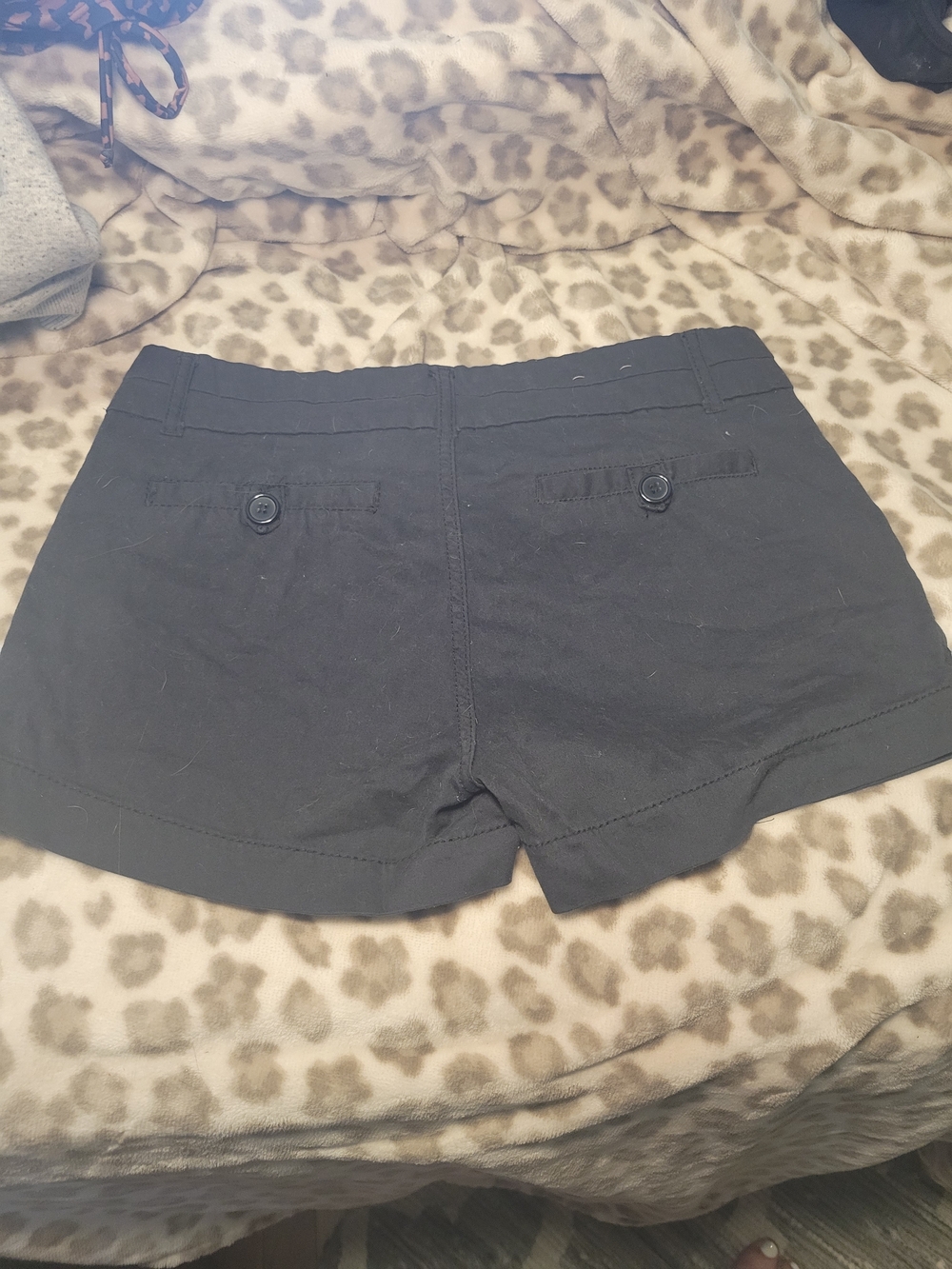Freestyle Revolution Black High-Waist Button-Back Shorts